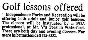 Mr. Vs Tees Driving Range - July 1983 (newer photo)